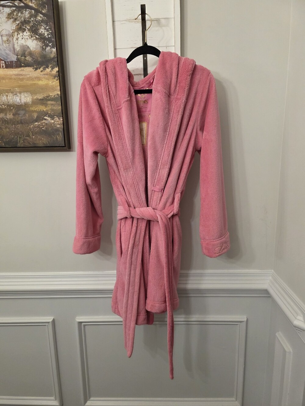 Rare Y2K Victoria's Secret Pink Rock Royalt Pink Plus Robe M/L EUC